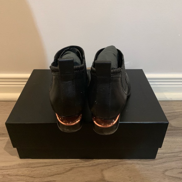 Alexander Wang Kori Ankle Boots | Rose gold black ankle boots | Size 36 - Picture 3 of 7
